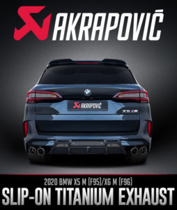 Akrapovič BMW X5 M, X6 M Slip-On Line Exhaust System Now Available at Turn 14 Distribution | THE SHOP
