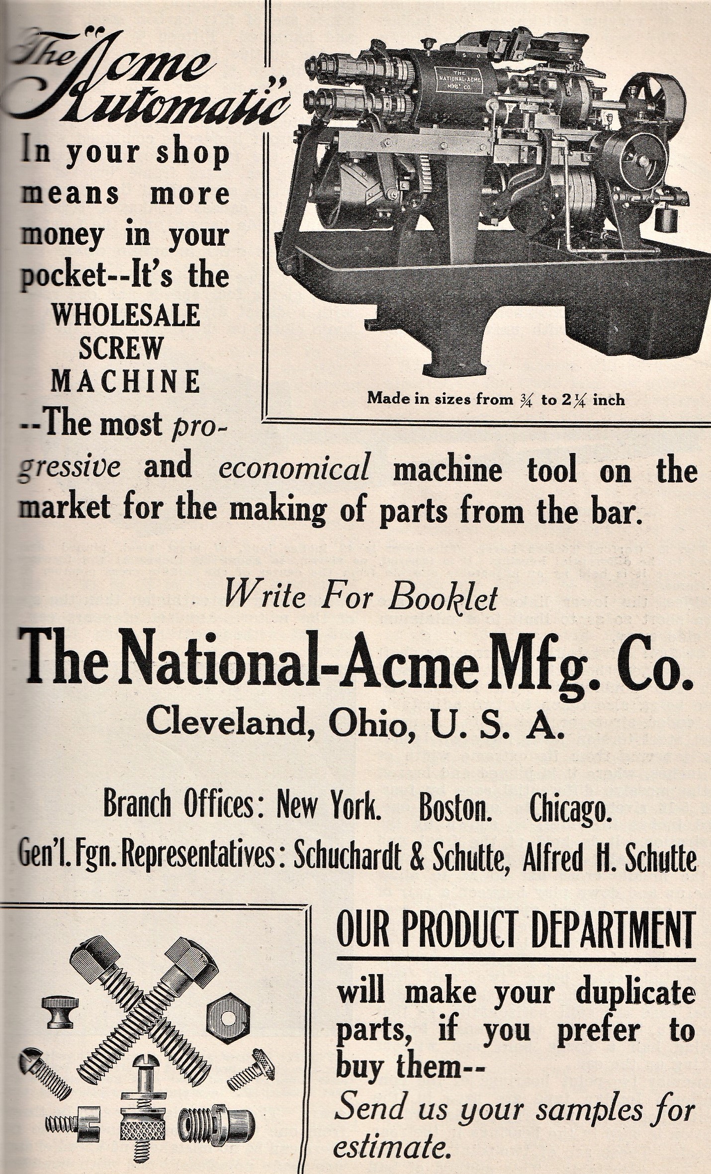 Vintage Shop Equipment: Wholesale Screw Machine | THE SHOP