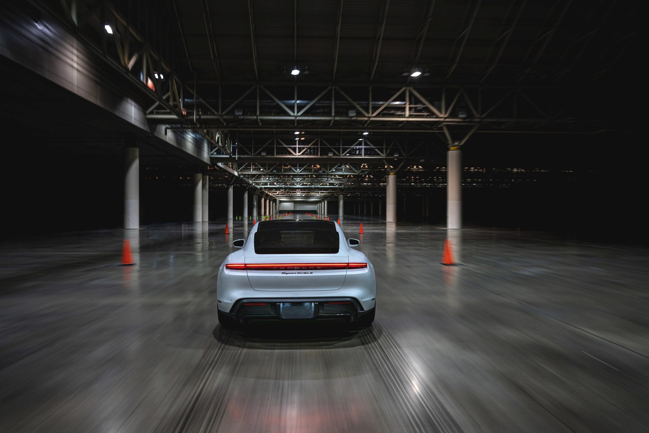 Porsche Taycan Breaks Indoor Land Speed Record | THE SHOP