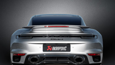 Akrapovič Porsche 911 Turbo Slip-On Race Line Titanium Exhaust Available at Turn 14 Distribution | THE SHOP