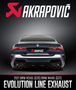 Akrapovič BMW M340i, M440i Evolution Line Exhaust System Now Available at Turn 14 Distribution | THE SHOP