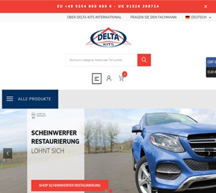 Delta Kits Launches New European Website | THE SHOP