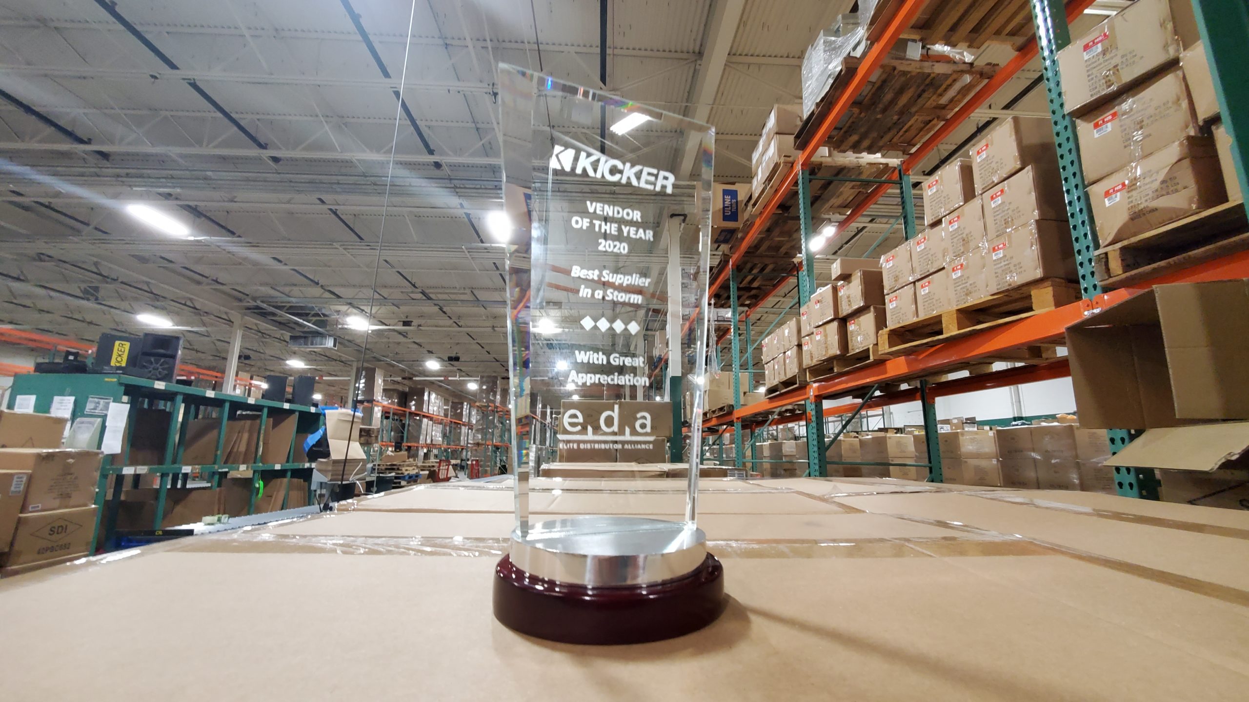 KICKER Wins EDA Vendor of the Year Award | THE SHOP