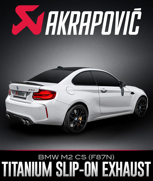 Akrapovič BMW M2 CS Exhaust System Now Available at Turn 14 Distribution | THE SHOP