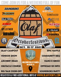 OLAF Events Plans October Overlanding Festival | THE SHOP