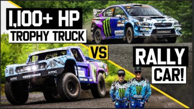 Trophy Truck vs. Rally Car | THE SHOP