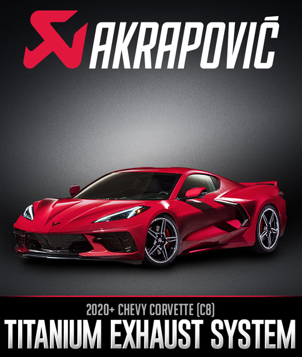 Akrapovič Corvette C8 Stingray Slip-On Line Exhaust System Now Available at Turn 14 Distribution | THE SHOP
