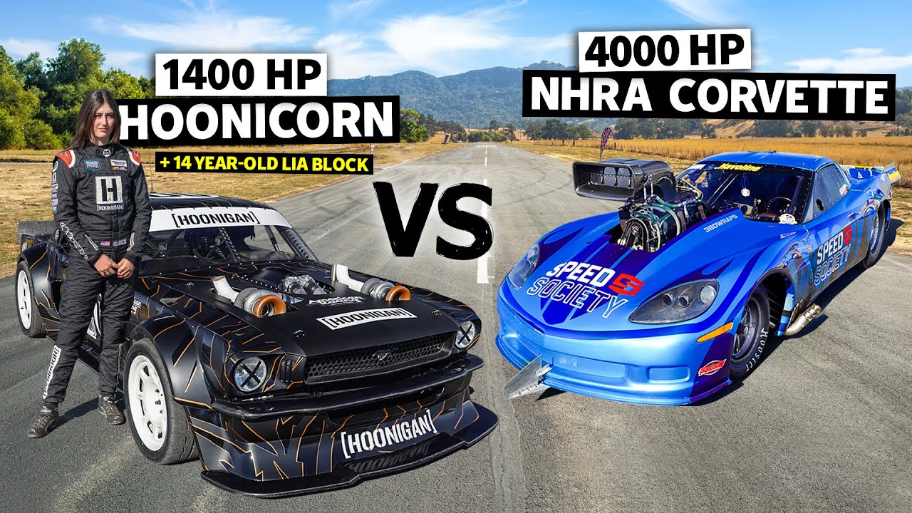 ‘Hoonicorn’ Takes on NHRA Pro Stock Racer | THE SHOP