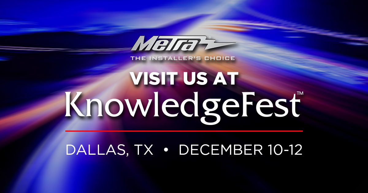 Metra Electronics to Host Training Sessions at KnowledgeFest | THE SHOP