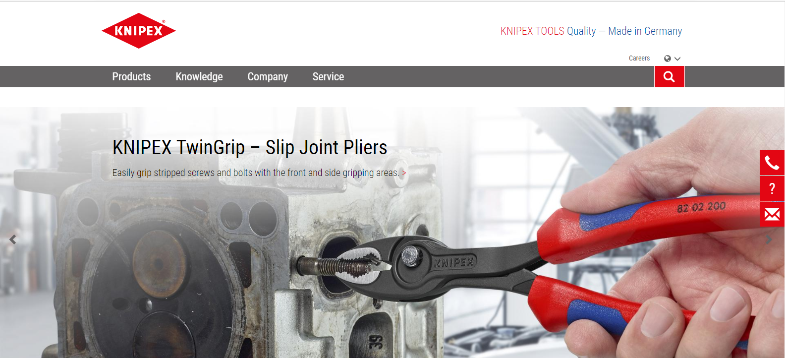 KNIPEX Tools Launches New Website THE SHOP