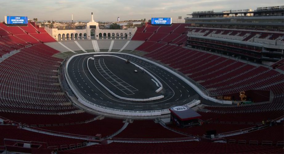 How NASCAR Built a Racetrack on a Football Field | THE SHOP