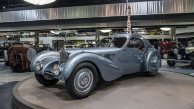 1936 Bugatti Type 57SC Atlantic at Mullin Automotive Museum