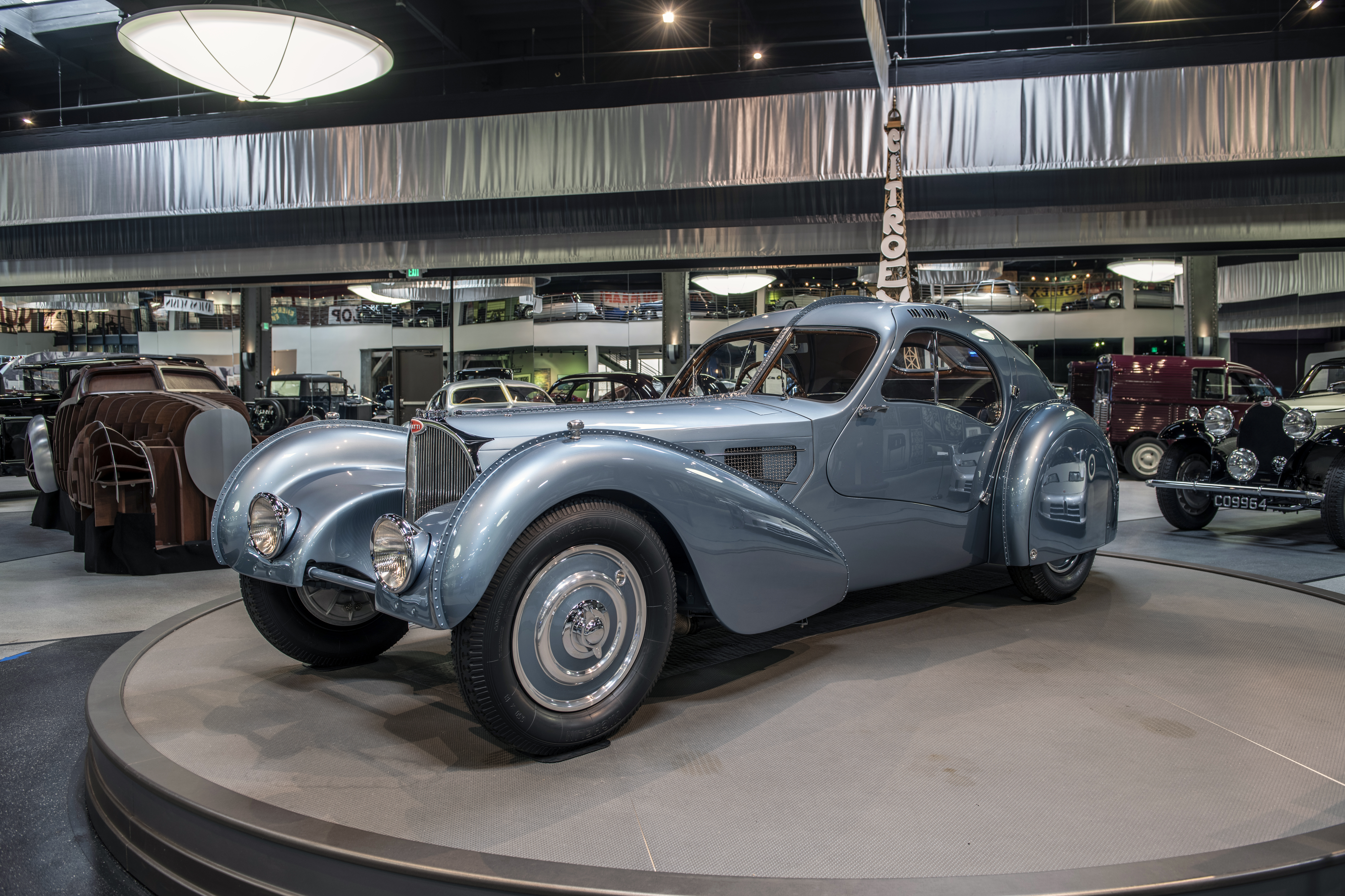 1936 Bugatti Type 57SC Atlantic at Mullin Automotive Museum