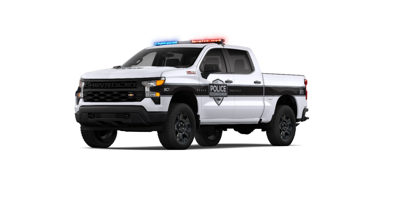 Chevrolet police truck with lights