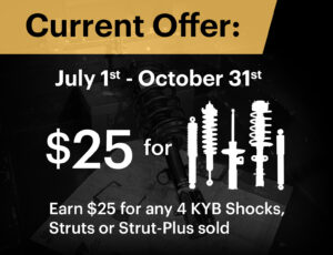 KYB Announces New Offer for Excel-Gold Program | THE SHOP