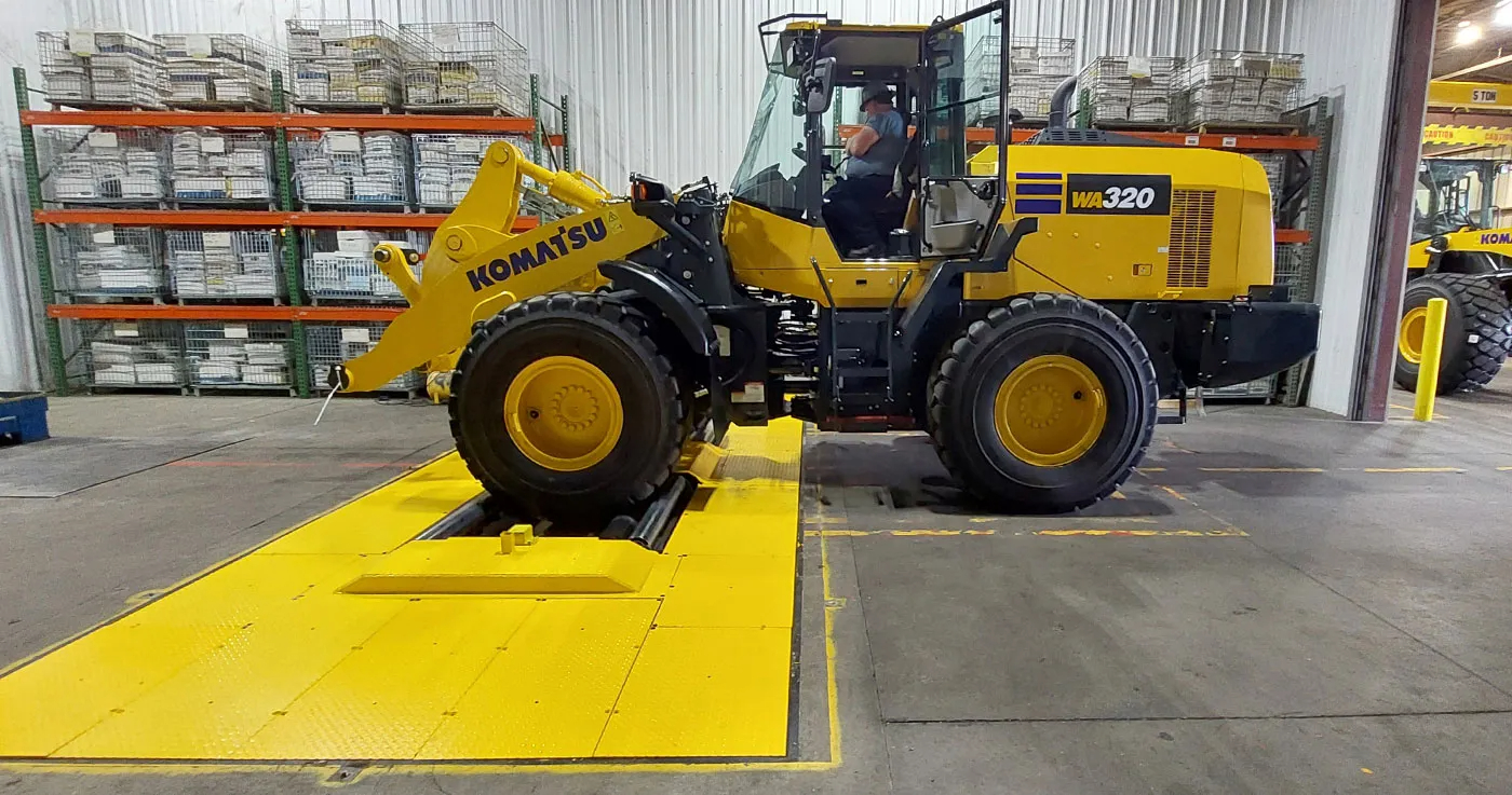 MAE Installs Test Stand for Komatsu | THE SHOP