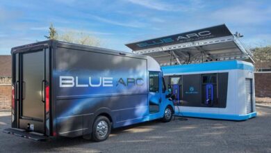 Blue Arc van