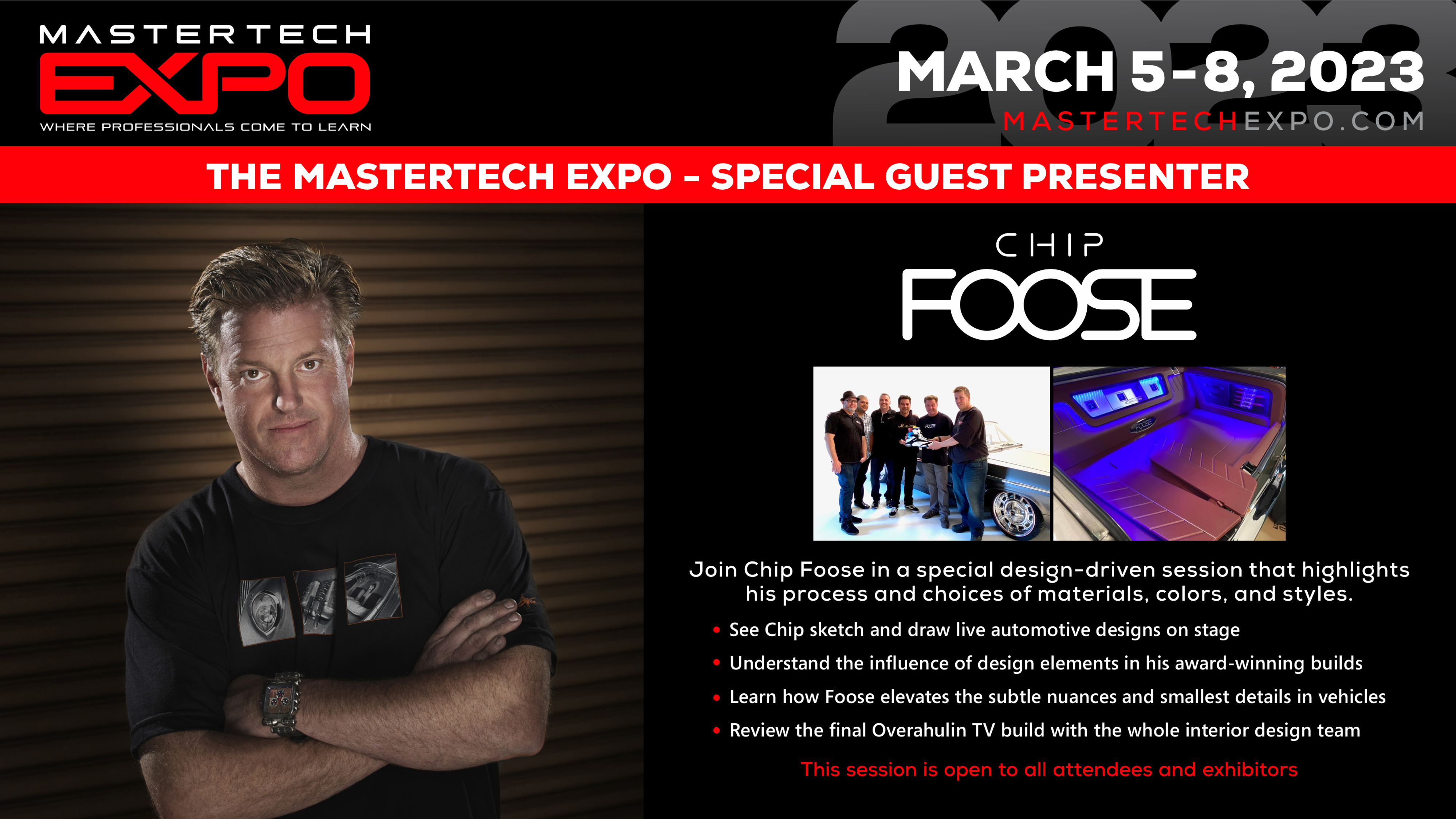 Chip Foose to Appear at MasterTech Expo 2023 | THE SHOP