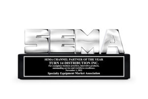 Turn 14 Distribution Receives SEMA Channel Partner of the Year Award | THE SHOP