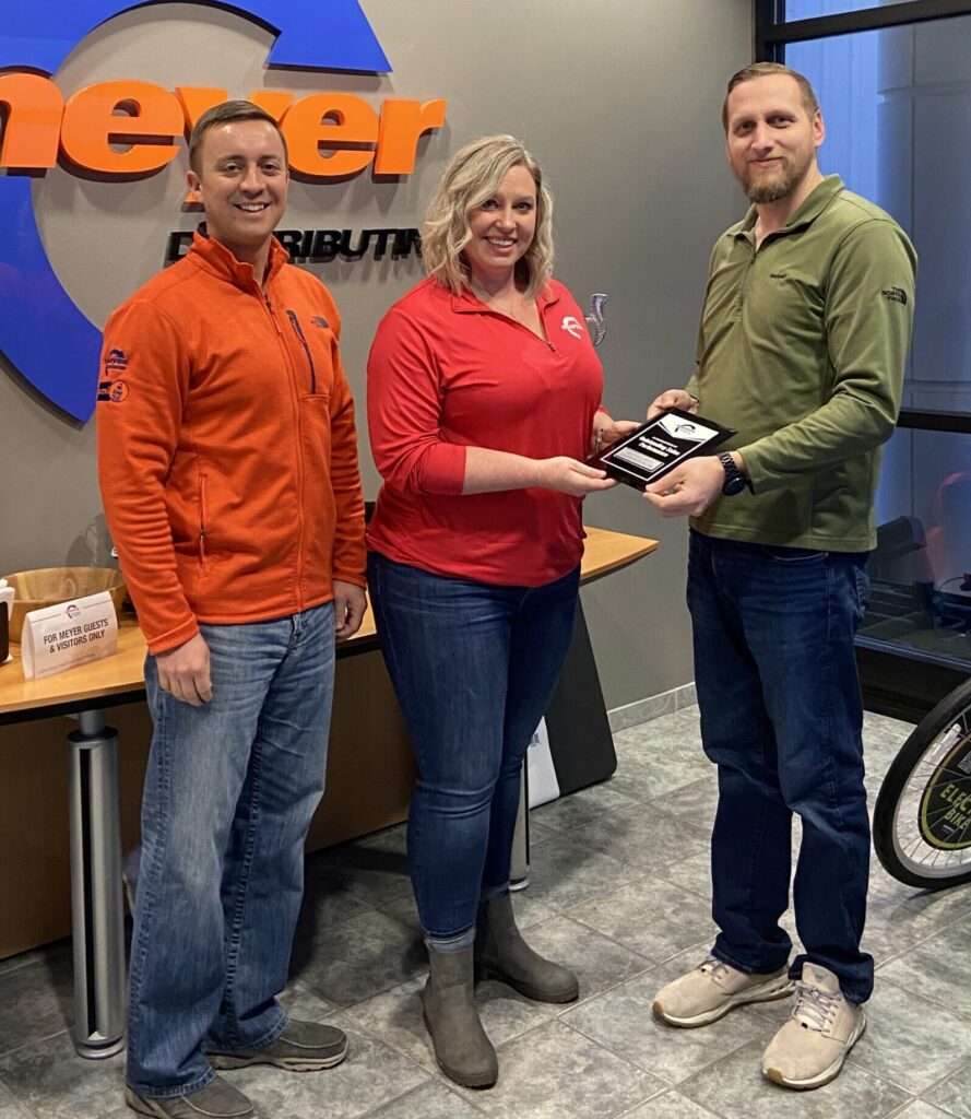 Meyer Distributing Names Quarterly Sales Award Winner THE SHOP