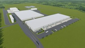 Rendering of the new Nokian Warehouse in Dayton, Tennessee.