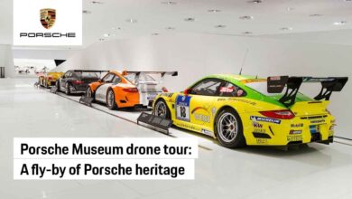 Porsche Museum Drone Tour | THE SHOP