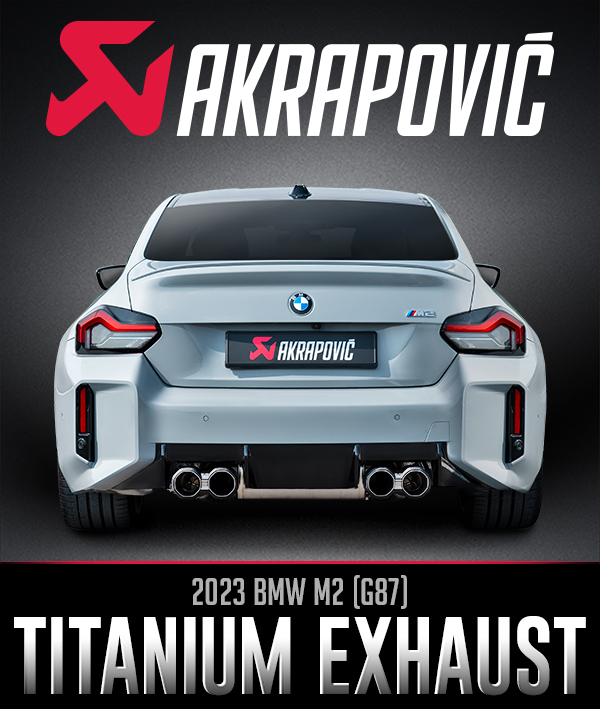 Turn 14 Distribution Now Offering Akrapovič 2023 BMW M2 Exhaust System | THE SHOP