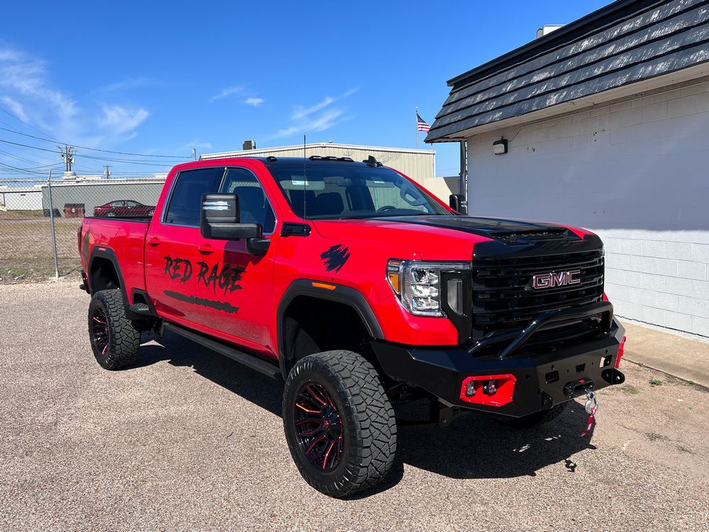 Red Rage truck package from Pickup Outfitters
