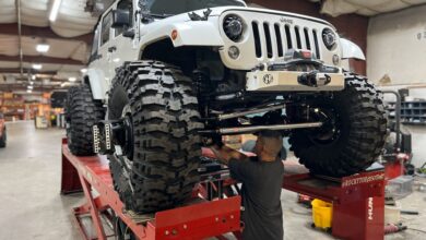 Rocky Top Jeep on lift