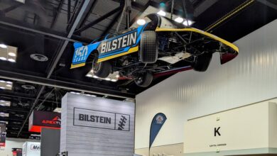 Suspended Bilstein dirt track car