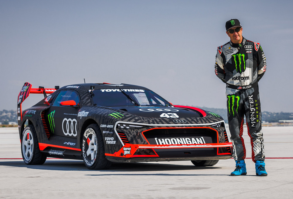 Ken Block and the all-electric Audi S1 Hoonitron