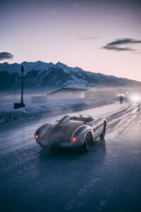 F.A.T. luxury car on snow