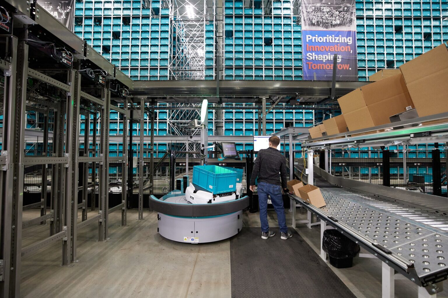 Motor State Distributing/Lane Automotive Unveils Exotec Skypod Robotic