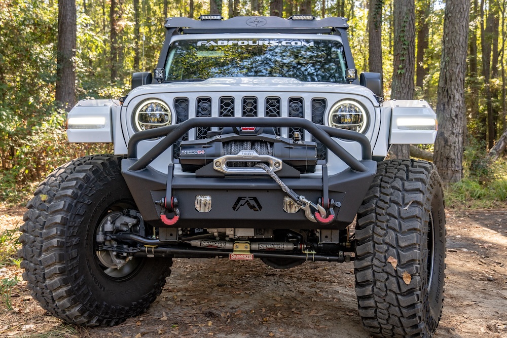 Fab Fours off-road bumper on Jeep