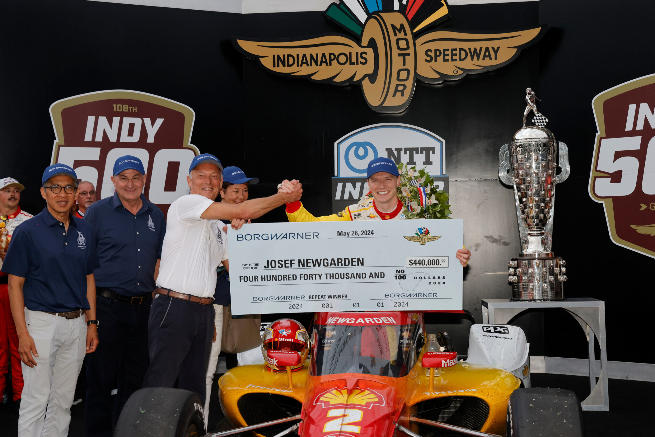 BorgWarner Celebrates Newgarden's 2024 Indy 500 Win | THE SHOP