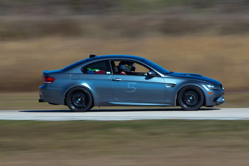 AFD blue sport compact on track