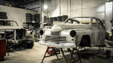 Restoration shop interior