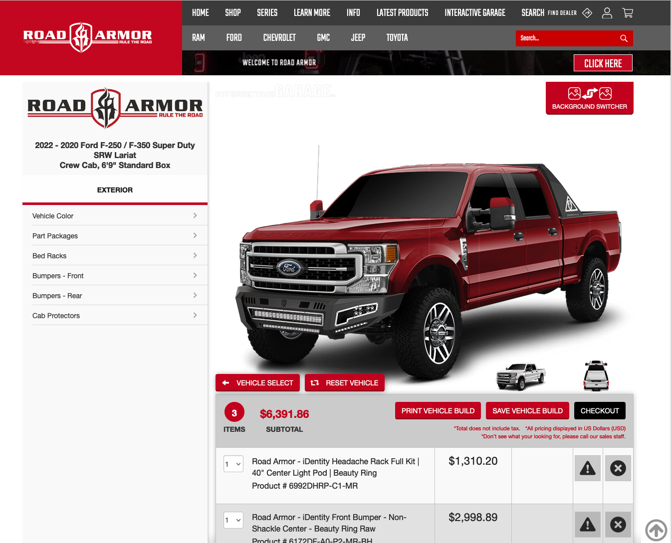 Road Armor Releases Interactive Garage Configurator | THE SHOP