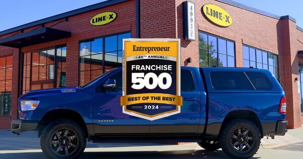 LINE-X Tops Entrepreneur's Auto Products & Services Category | THE SHOP