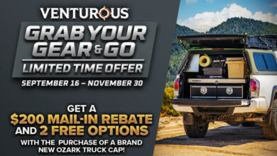 Venturous Truck Tops' 'Grab Your Gear & Go' Consumer Deal | THE SHOP