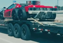 Six-Wheeled Ferrari Testarossa Spotted in Texas | THE SHOP