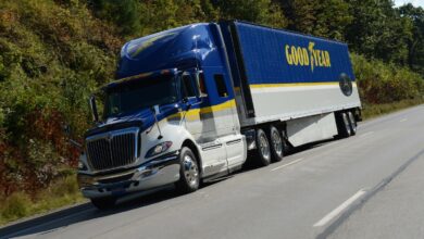 Goodyear semi truck