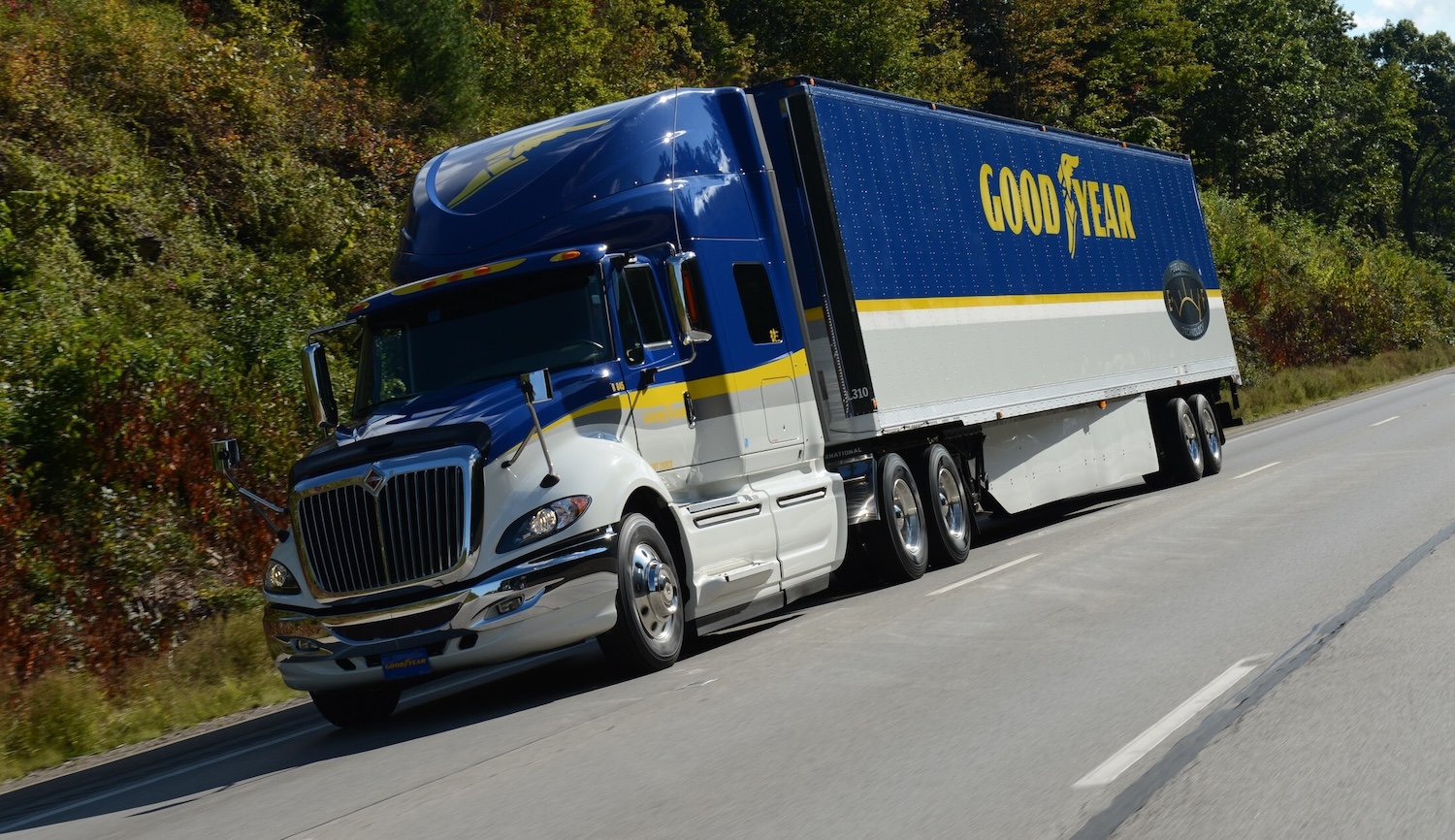 Goodyear semi truck