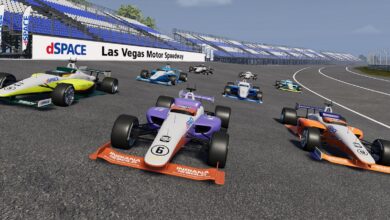 Virtual Indy Autonomous Challenge race cars