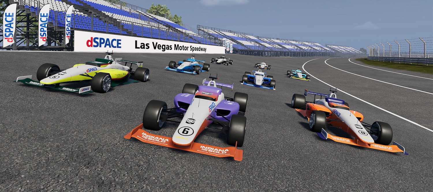 Virtual Indy Autonomous Challenge race cars