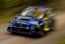 Subaru rally blur