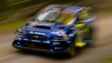 Subaru rally blur