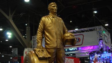 giant wally at nhra sema booth