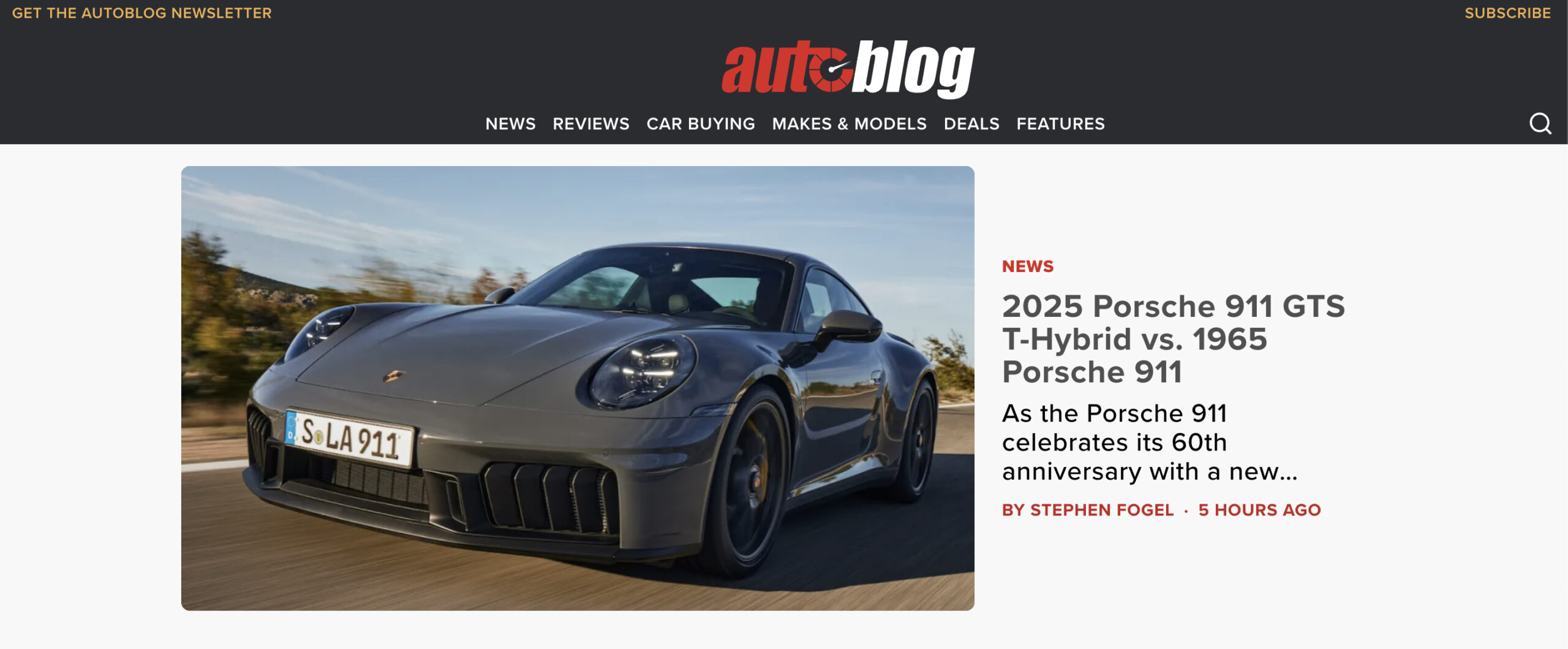 Autoblog Auto Website Relaunched by The Arena Group | THE SHOP