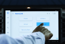 Gentex HomeLink touchscreen